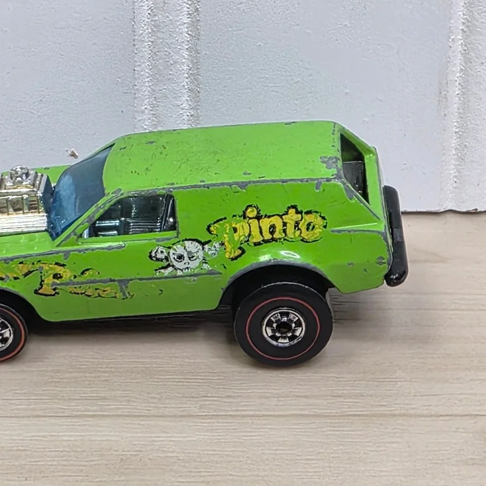 Hot Wheels Poison Pinto 1976 Redline Flying Colors Lime Green Hong Kong Vintage